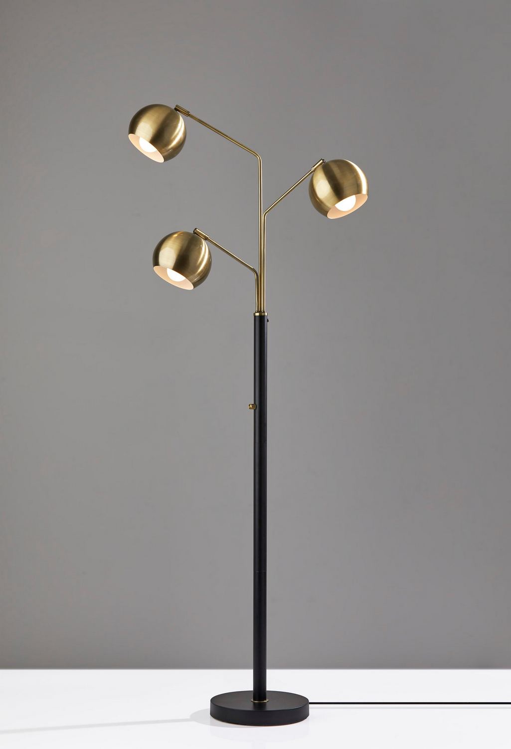 Lampadaire à têtes multiples 3 lumières | Emerson
