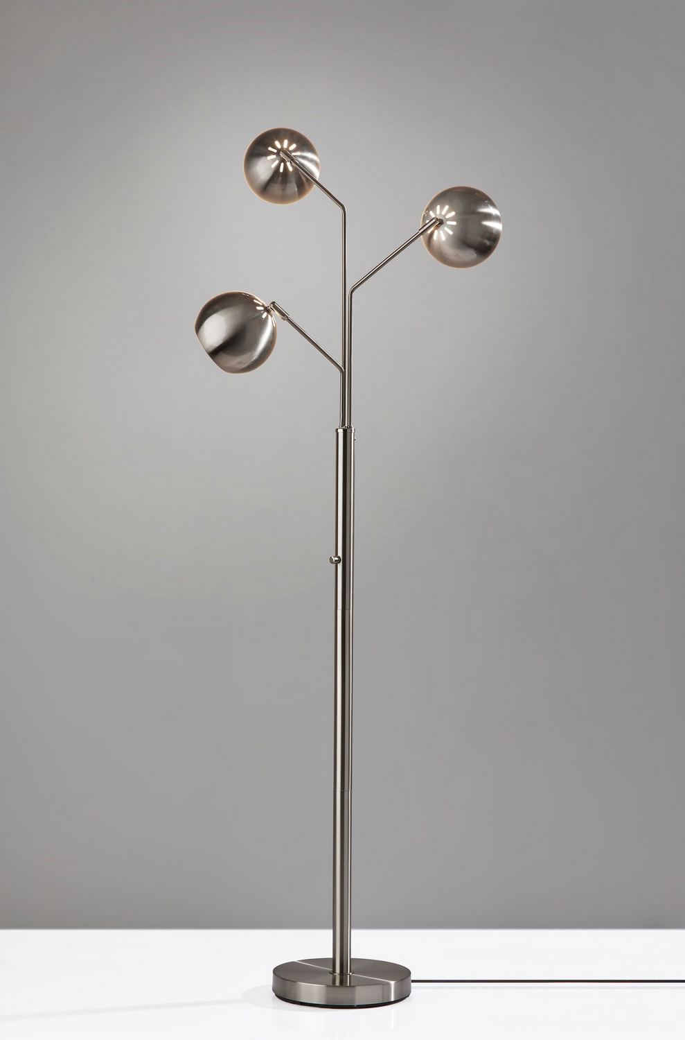 Lampadaire à têtes multiples 3 lumières | Emerson