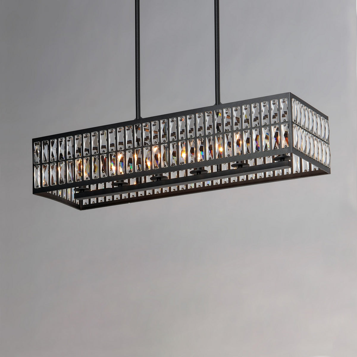 Suspension linéaire 6 lumières | Madeline