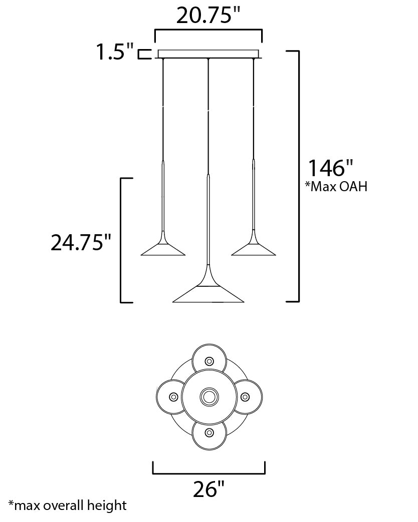 Suspension DEL | Cono