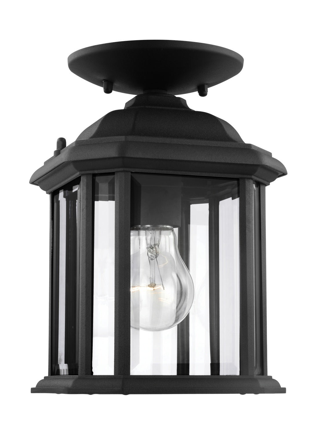 Semi-plafonnier ou suspension extérieur convertible 1 lumière | Kent