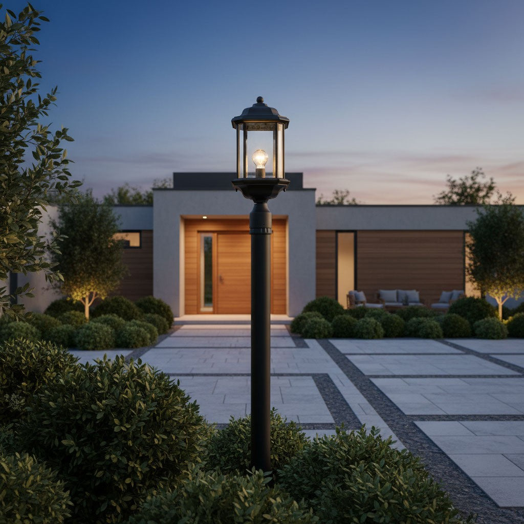 Lanterne sur poteau extérieure 1 lumière | Kent