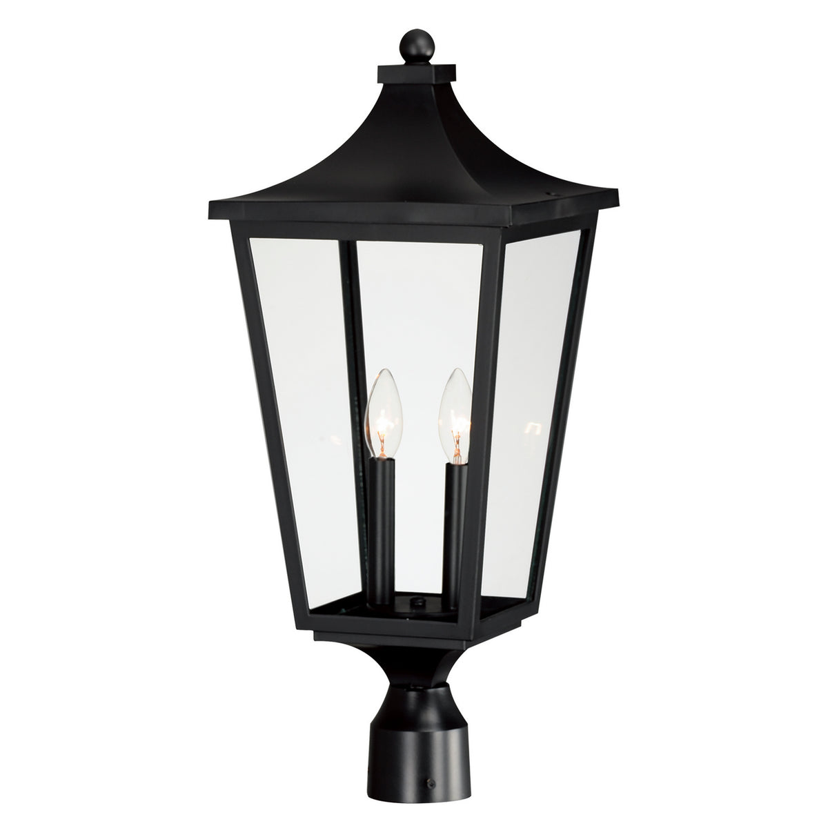 Maxim - Lanterne sur poteau extérieure 2 lumières | Sutton Place VX - 40230CLBK
