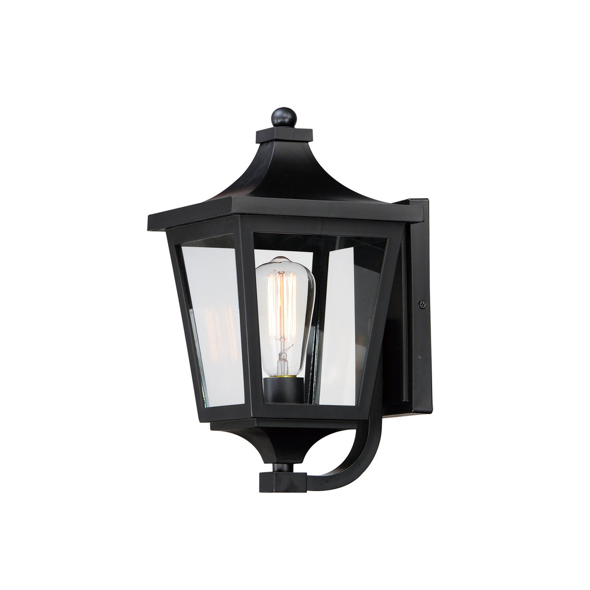 Maxim - Lanterne murale extérieure 1 lumière | Sutton Place VX - 40232CLBK