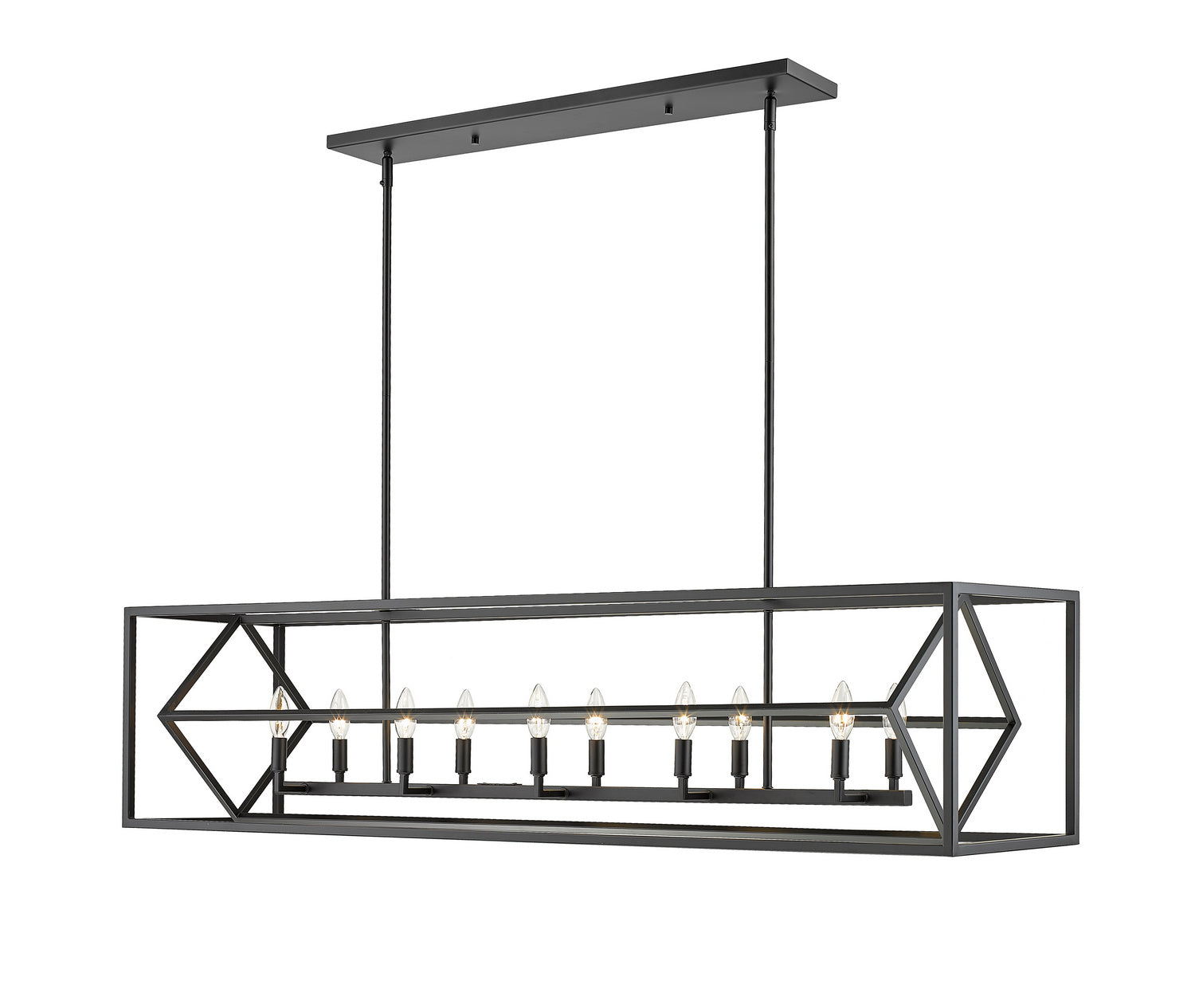 Lustre linéaire 10 lumières | Euclid