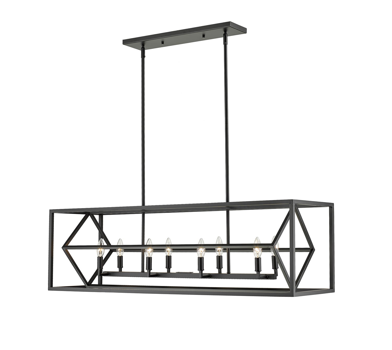 Lustre linéaire 8 lumières | Euclid