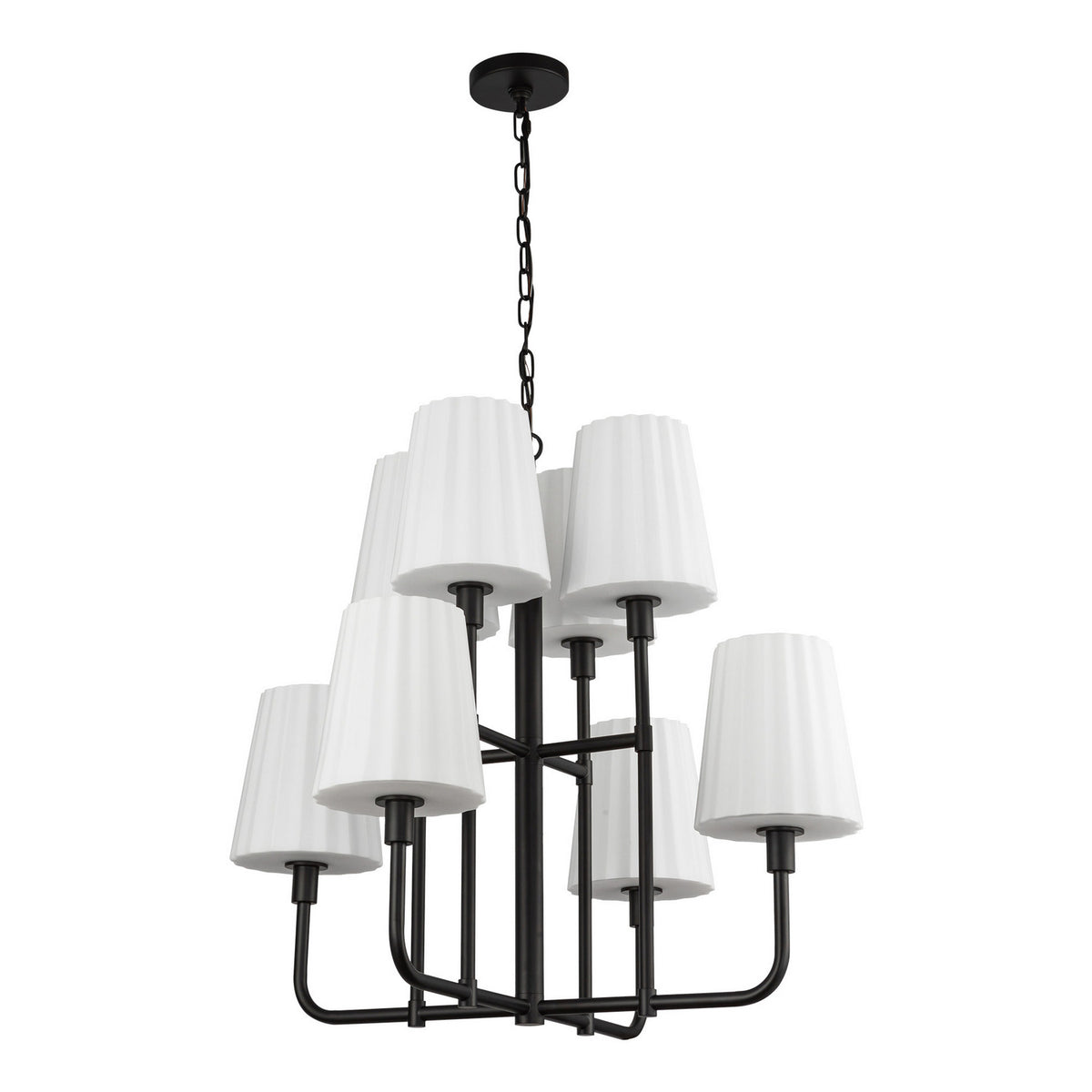 Lustre 8 lumières | Plisse