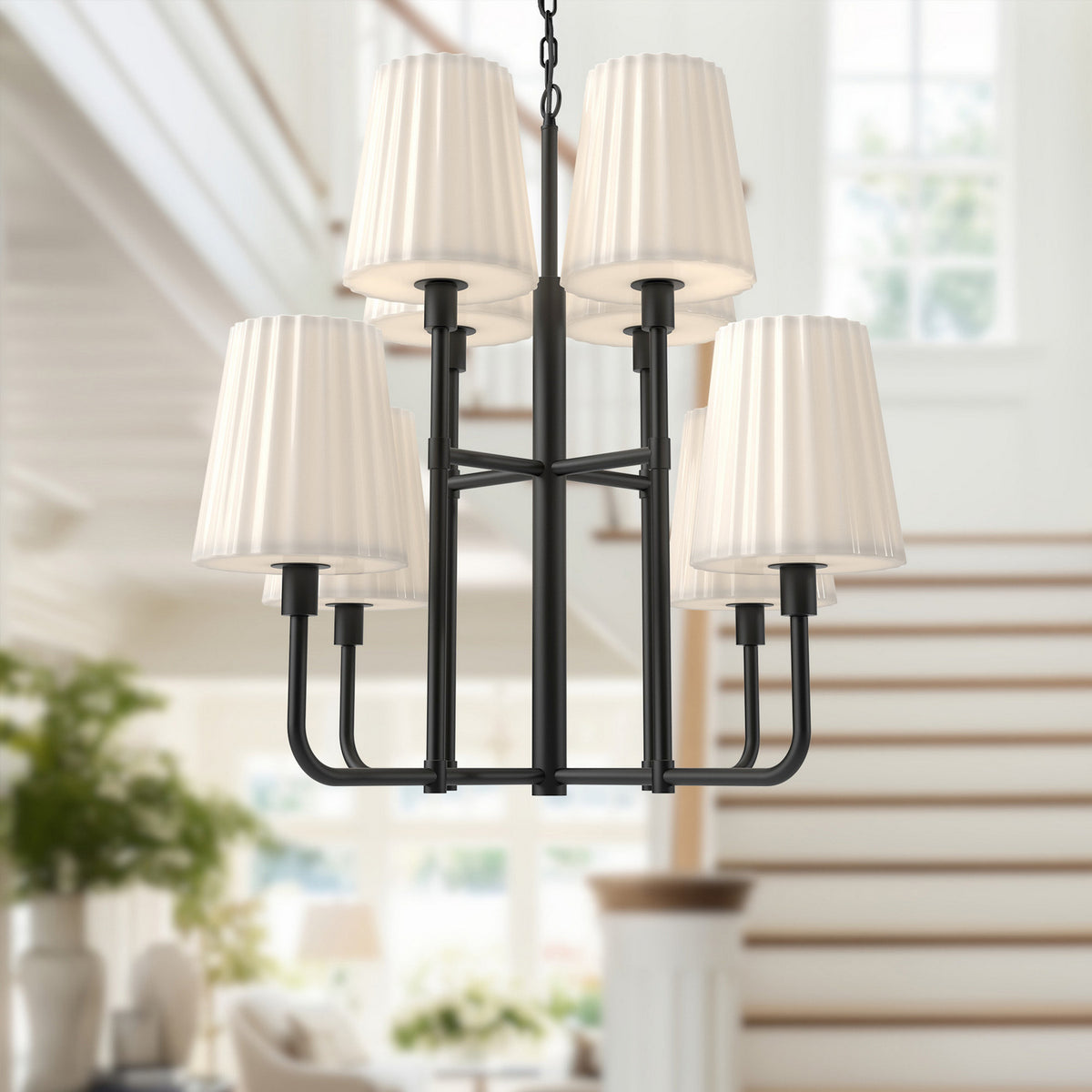 Lustre 8 lumières | Plisse