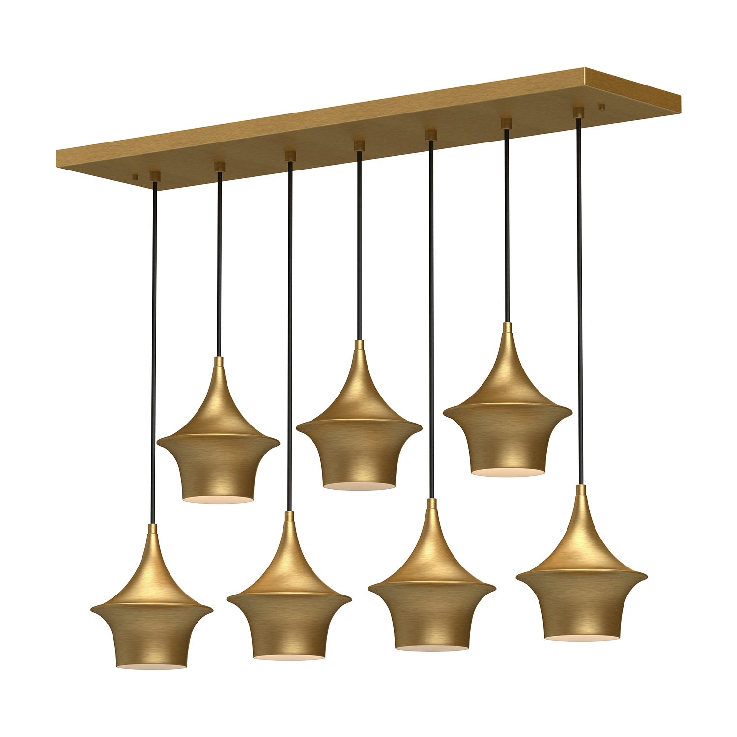Suspension linéaire 7 lumières | Emiko