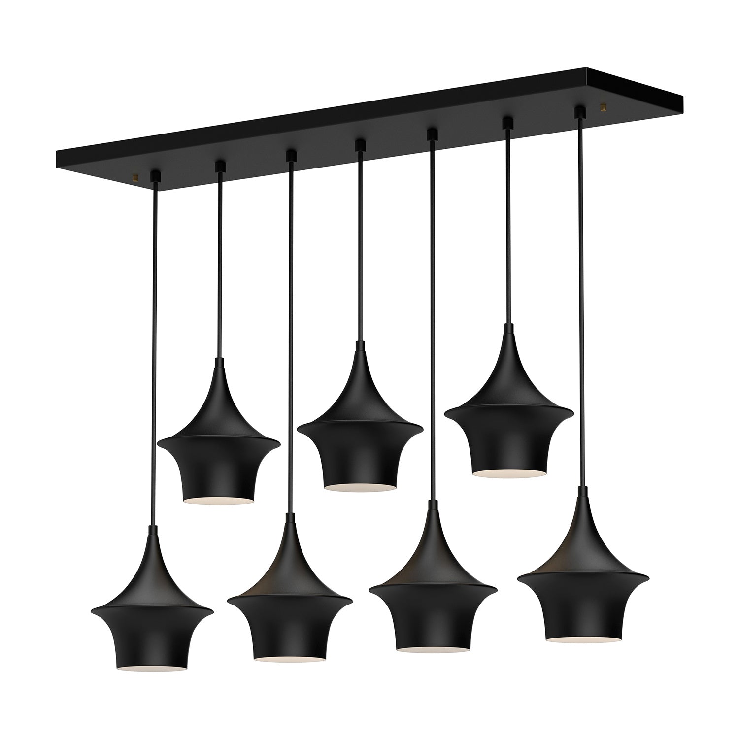 Suspension linéaire 7 lumières | Emiko