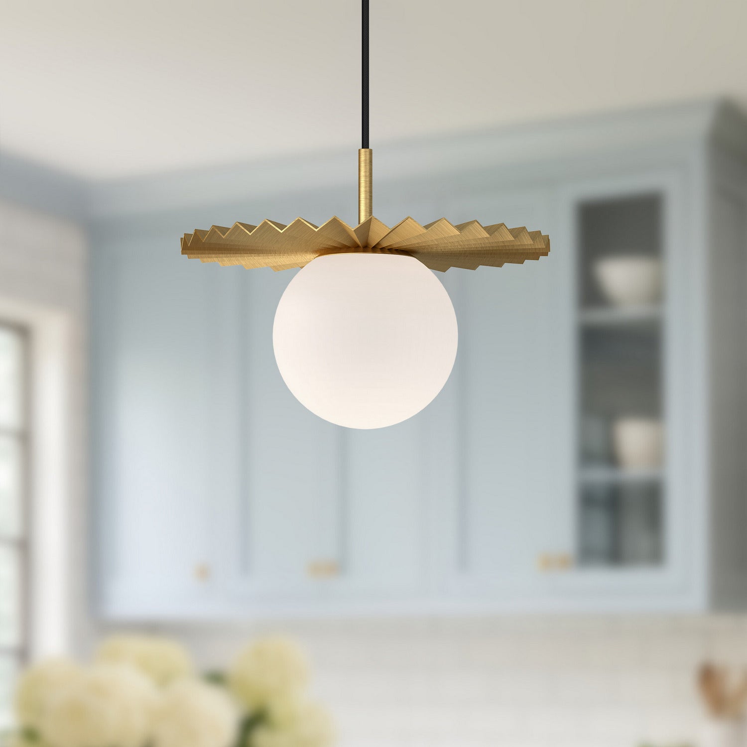 Suspension 1 lumière | Plume