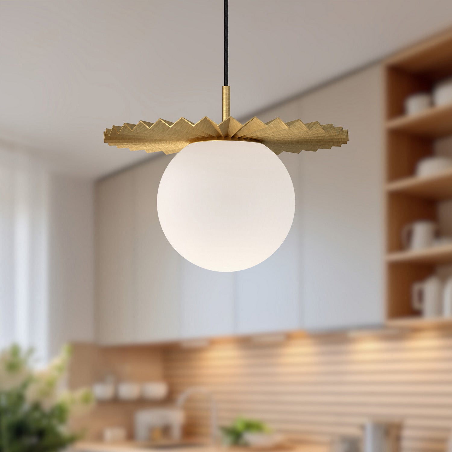 Suspension 1 lumière | Plume