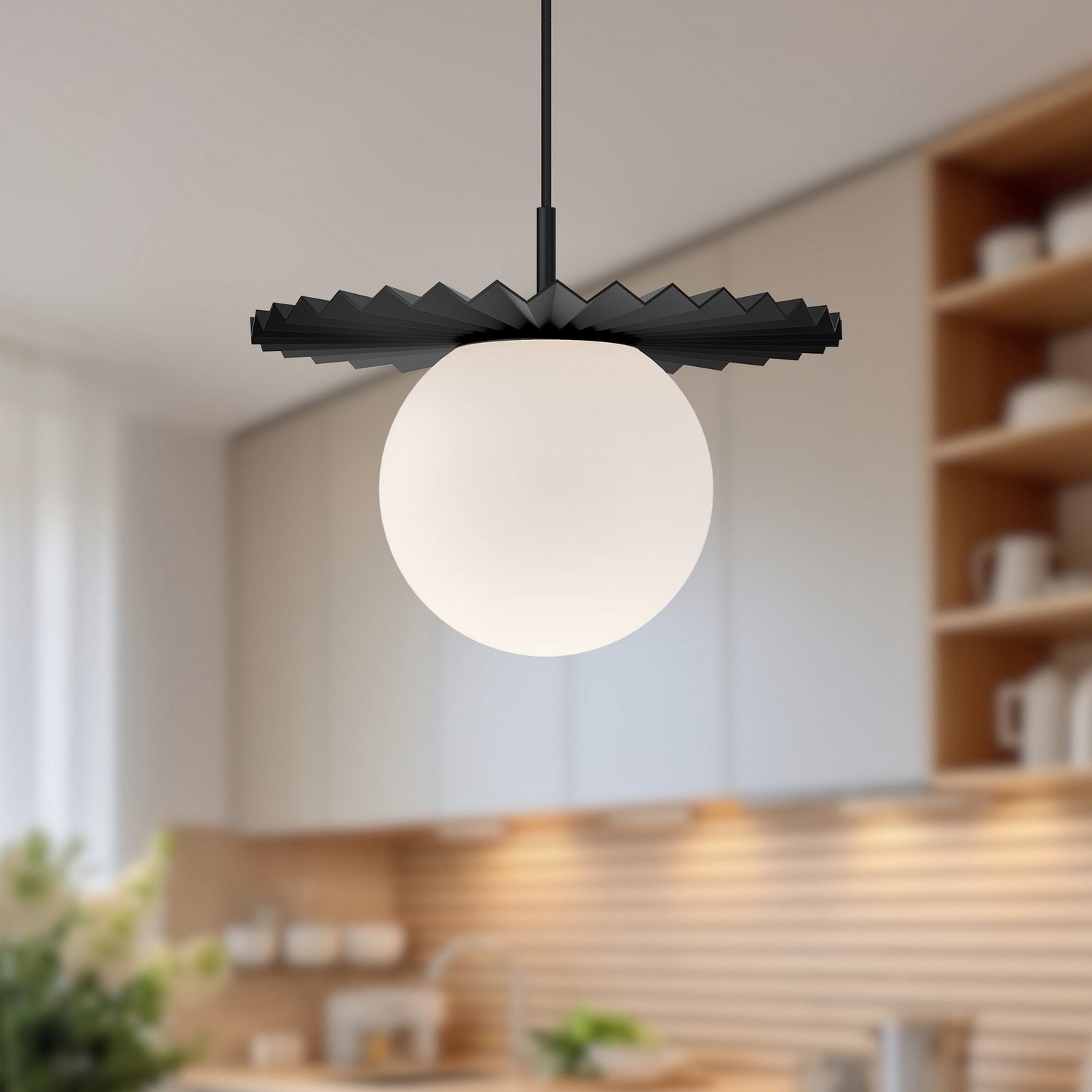Suspension 1 lumière | Plume