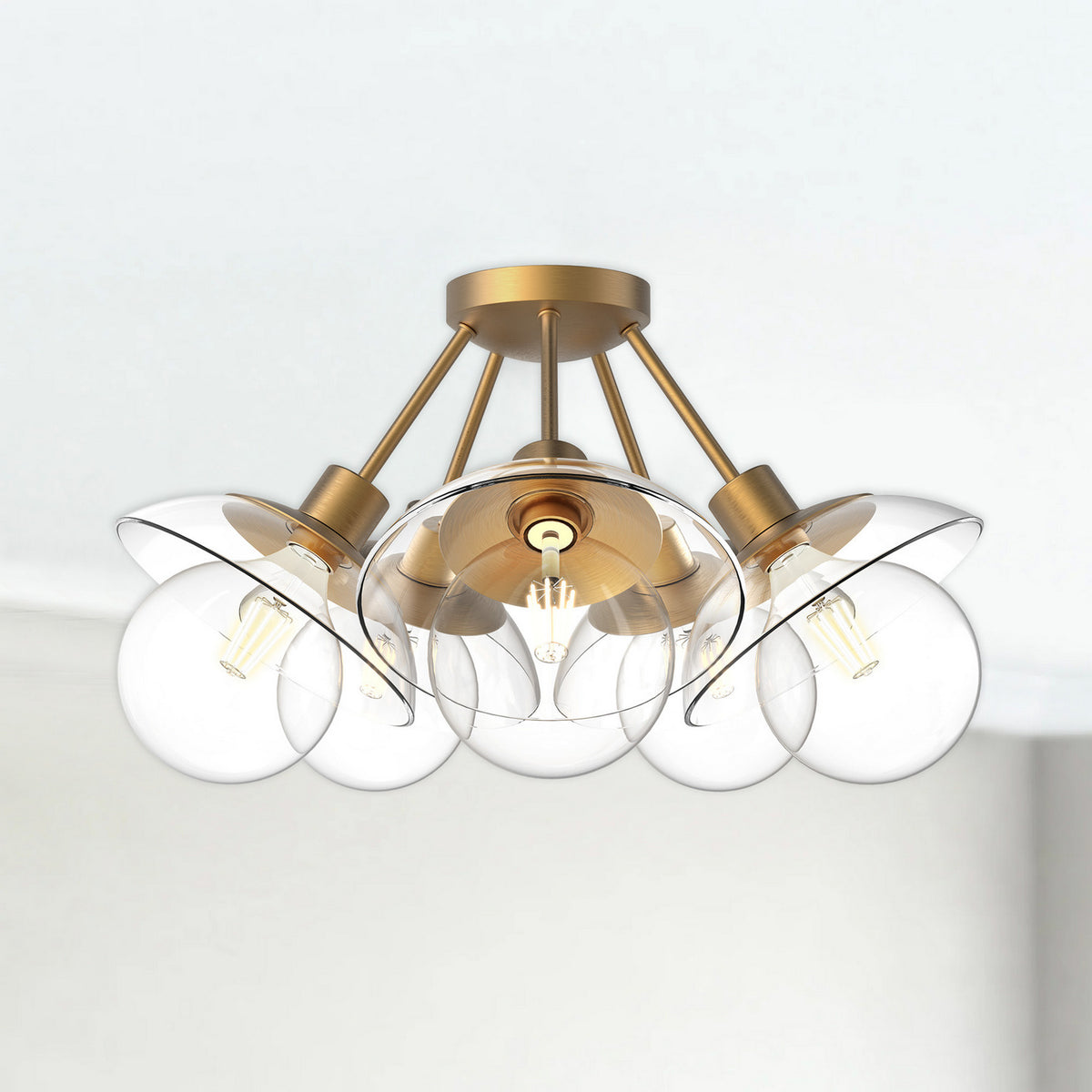 Semi-plafonnier 5 lumières | Francesca