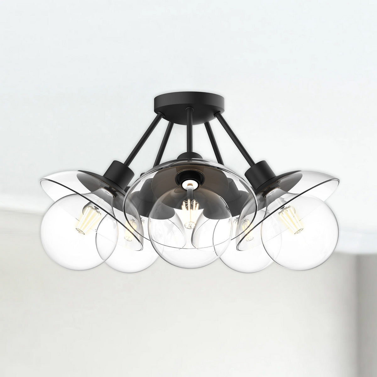 Semi-plafonnier 5 lumières | Francesca