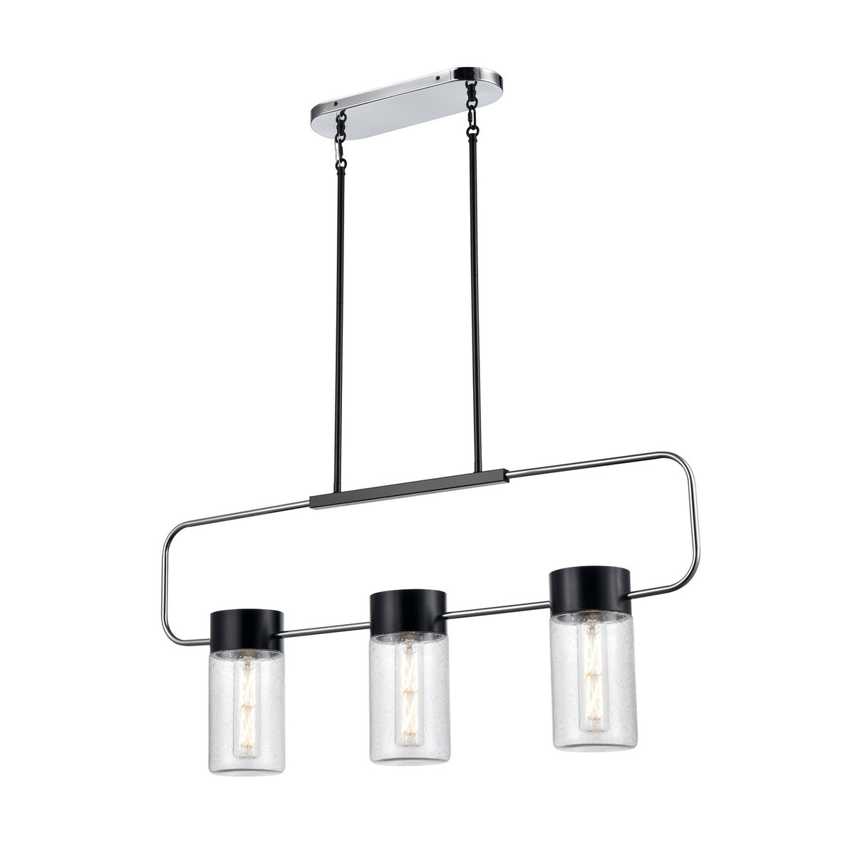 Suspension linéaire 3 lumières | Tuxedo