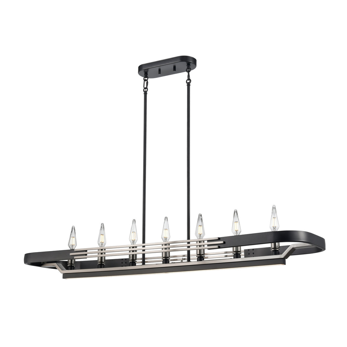 Suspension linéaire 7 lumières | Aletheia Hybrid Cct