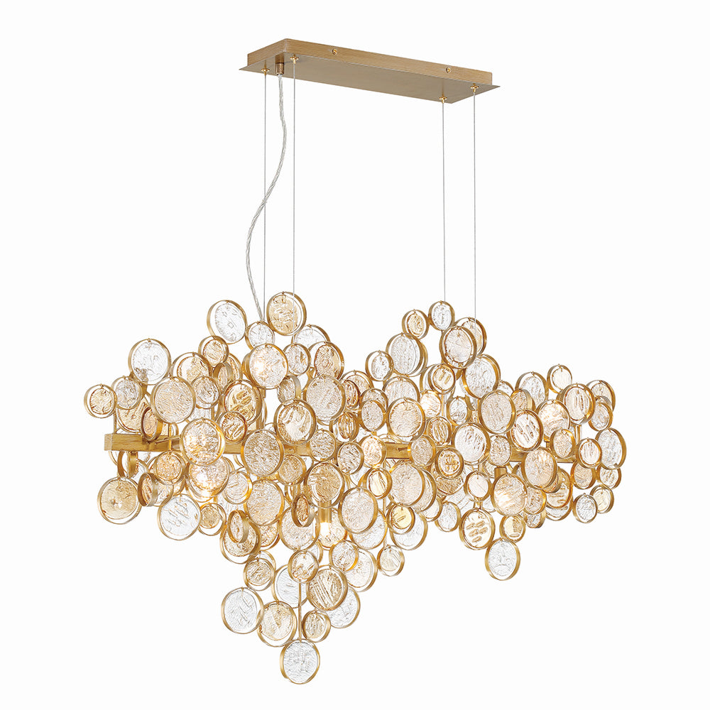 Lustre linéaire 12 lumières | Trento