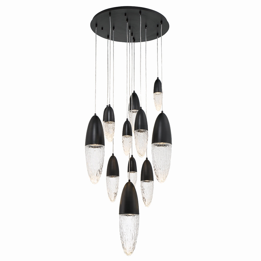 Lustre 12 lumières | Ecrou