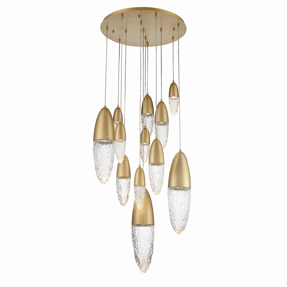 Lustre 12 lumières | Ecrou