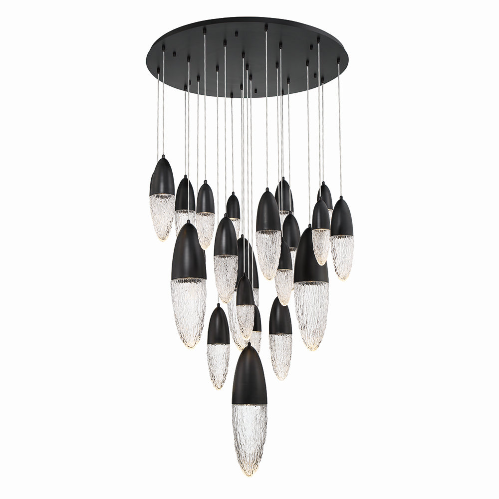 Lustre 22 lumières | Ecrou