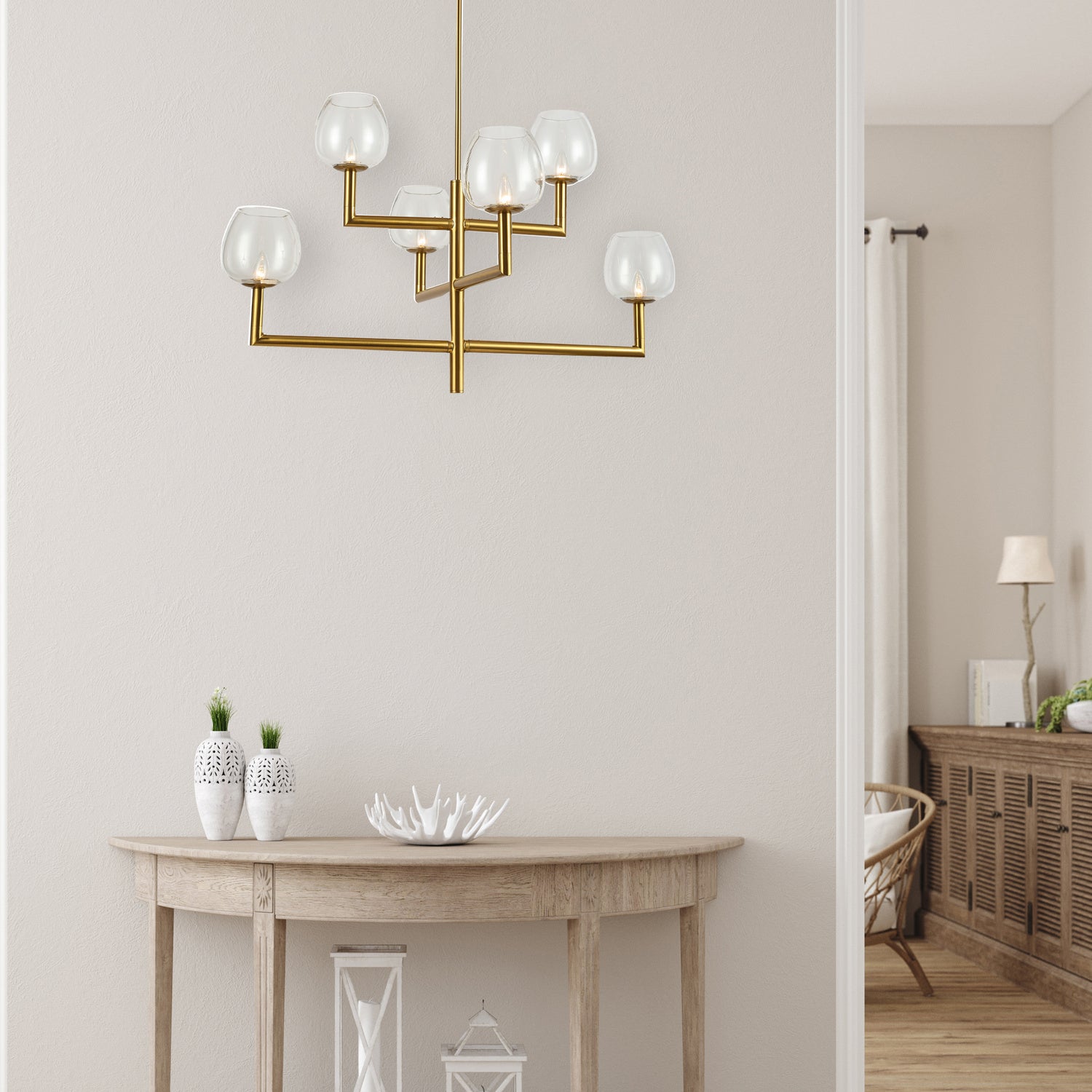 Lustre 6 lumières | Nora