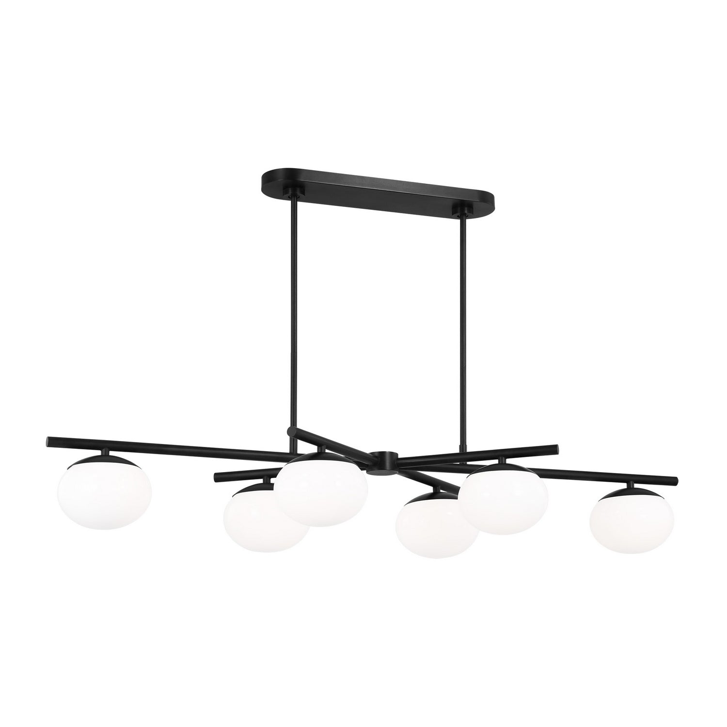Lustre linéaire 6 lumières | Lune