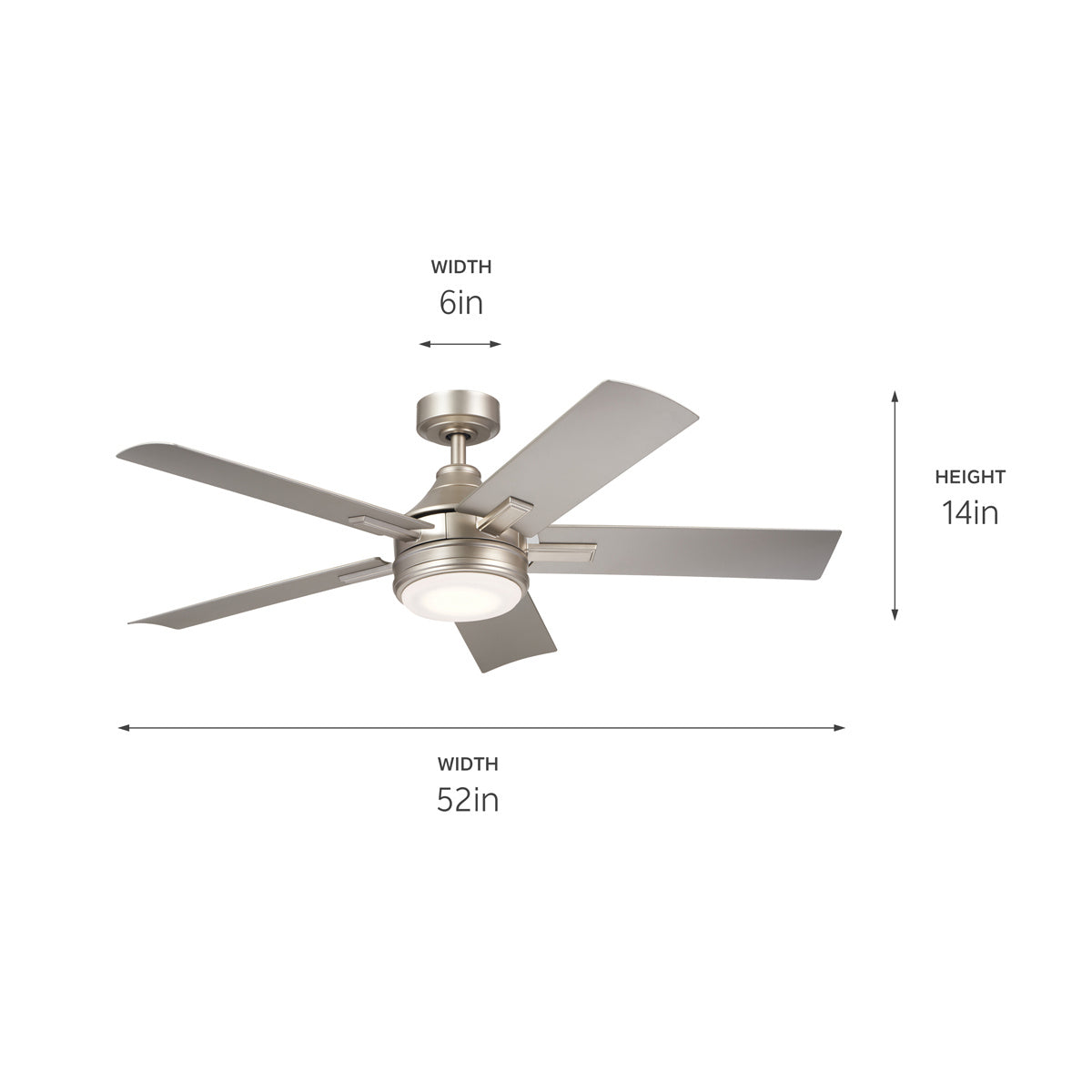 Ventilateur de plafond 52 po | Tide