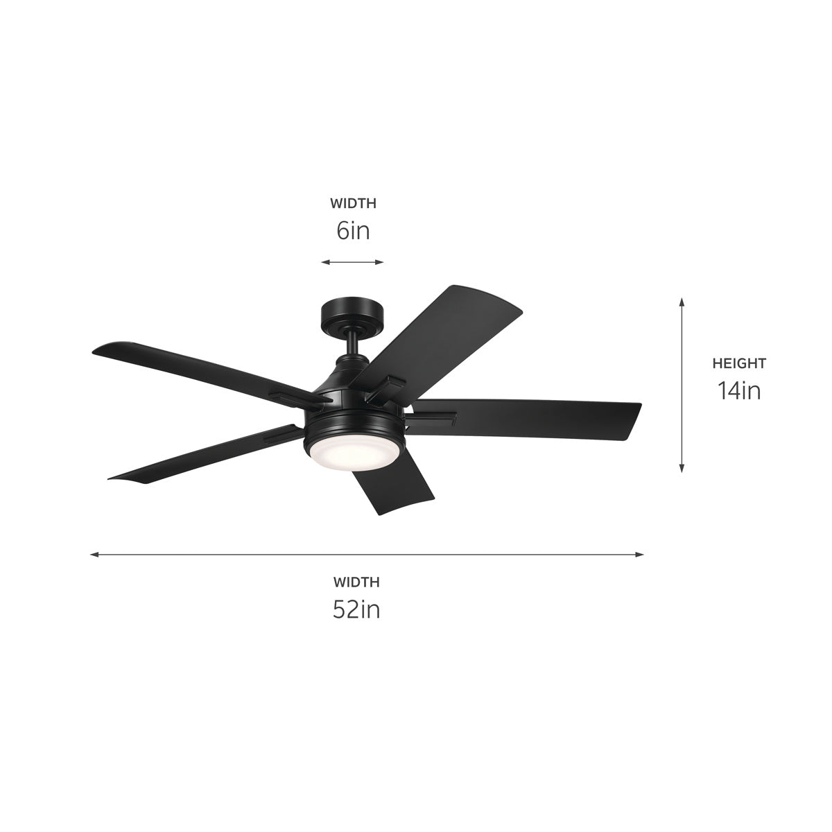 Ventilateur de plafond 52 po | Tide