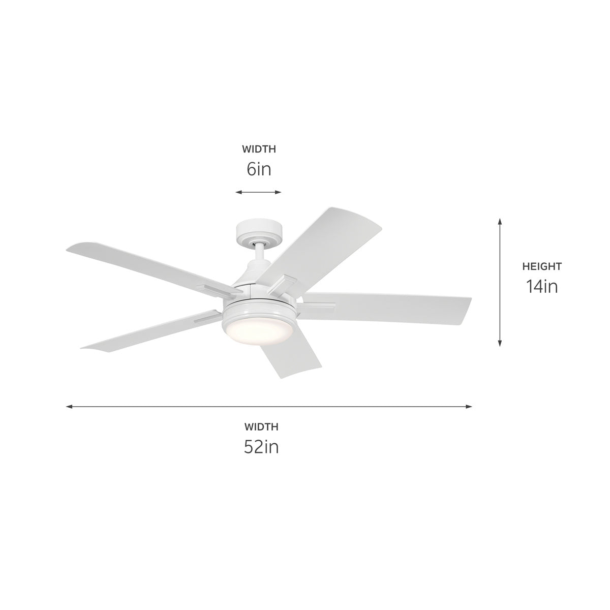 Ventilateur de plafond 52 po | Tide