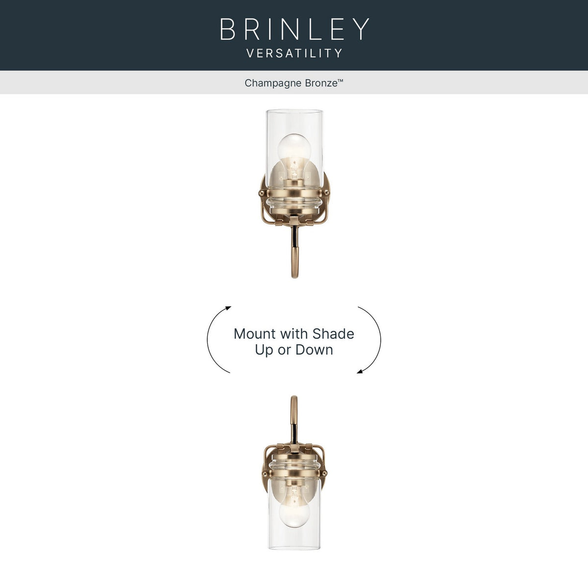 Applique murale 1 lumière | Brinley