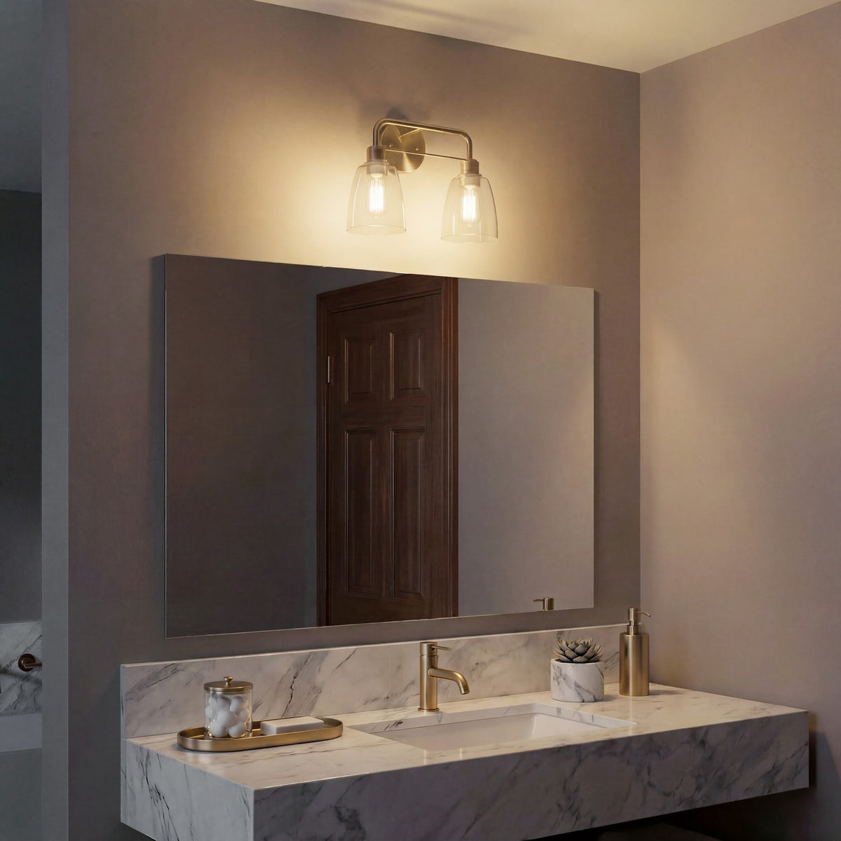 Applique de salle de bain 2 lumières | Meller