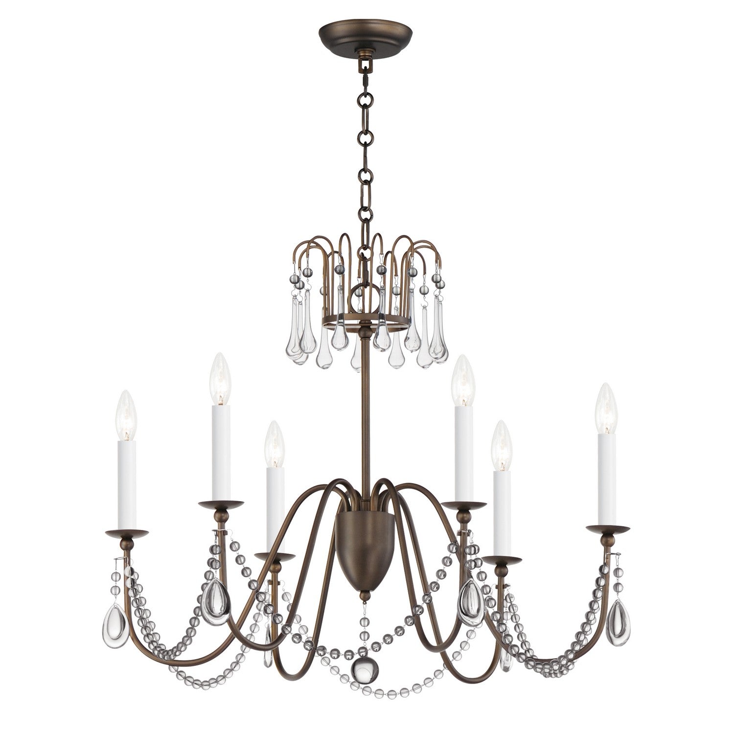 Lustre 6 lumières | Plumette