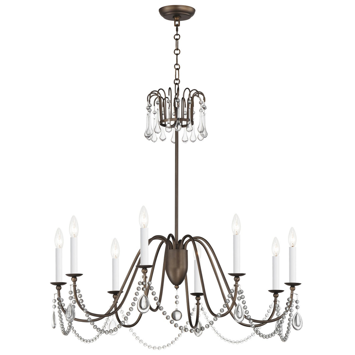 Lustre 8 lumières | Plumette