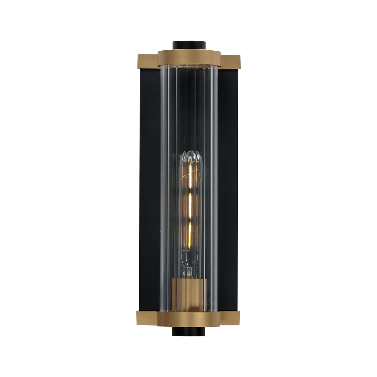 Maxim - Lanterne murale extérieure 1 lumière | Opulent - 16121CRBKAB