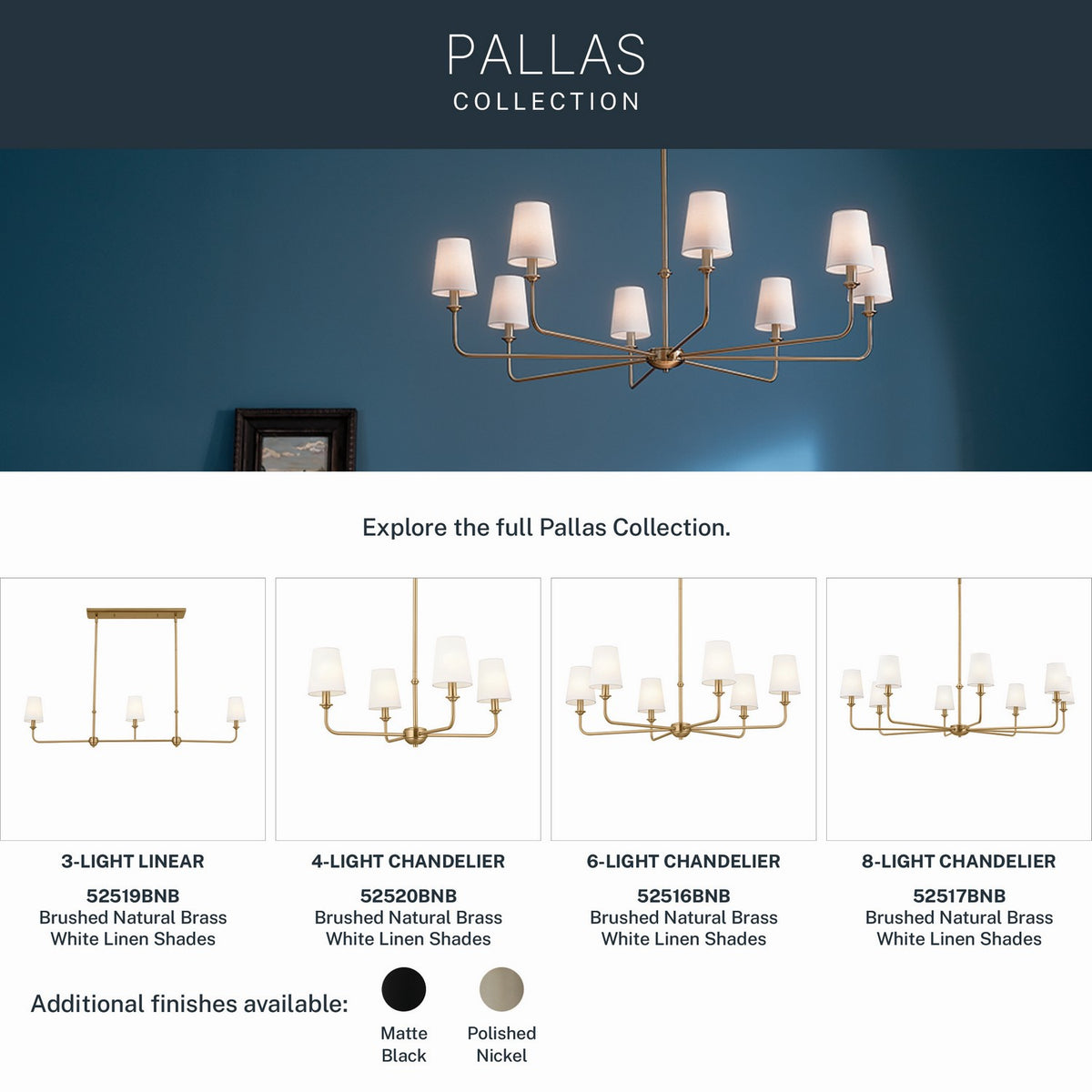 Lustre 4 lumières | Pallas