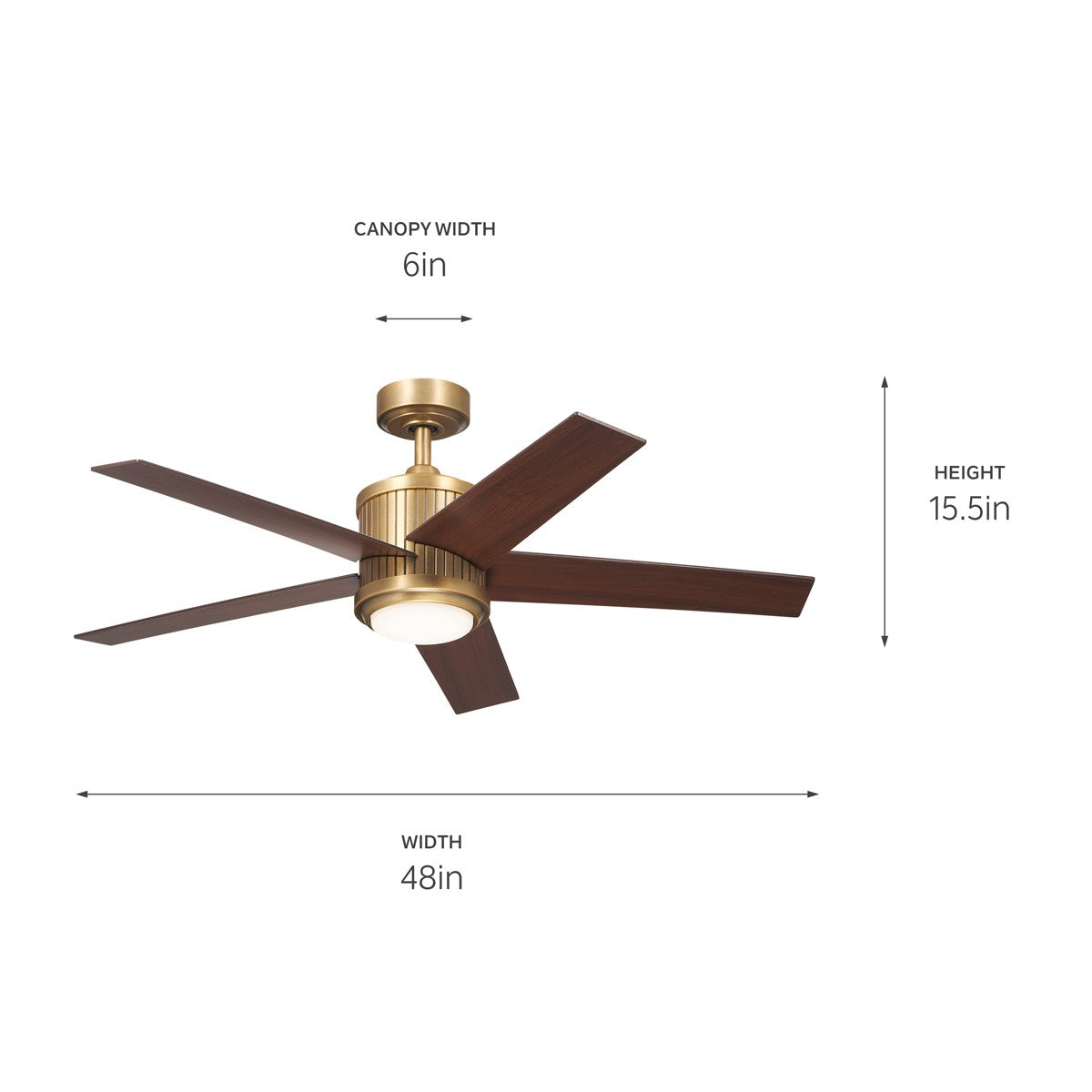 Ventilateur de plafond 48 po | Brahm