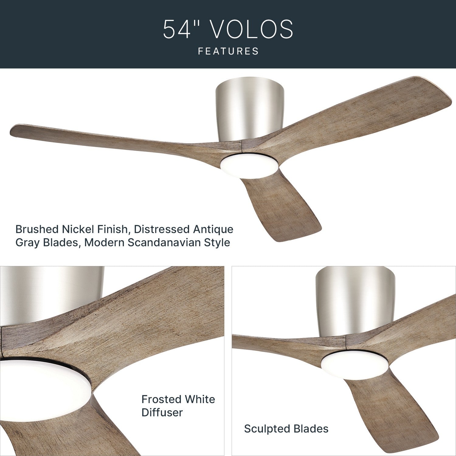 Ventilateur de plafond 54 po | Volos