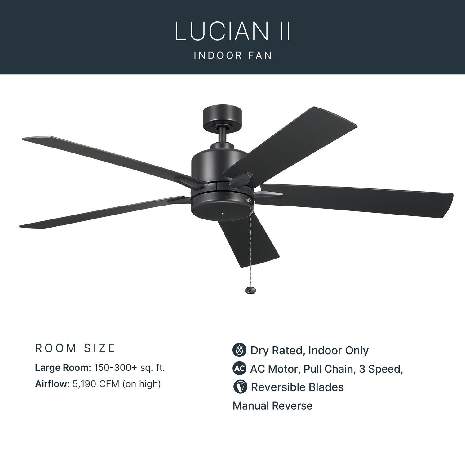 Ventilateur de plafond 60 po | Lucian II