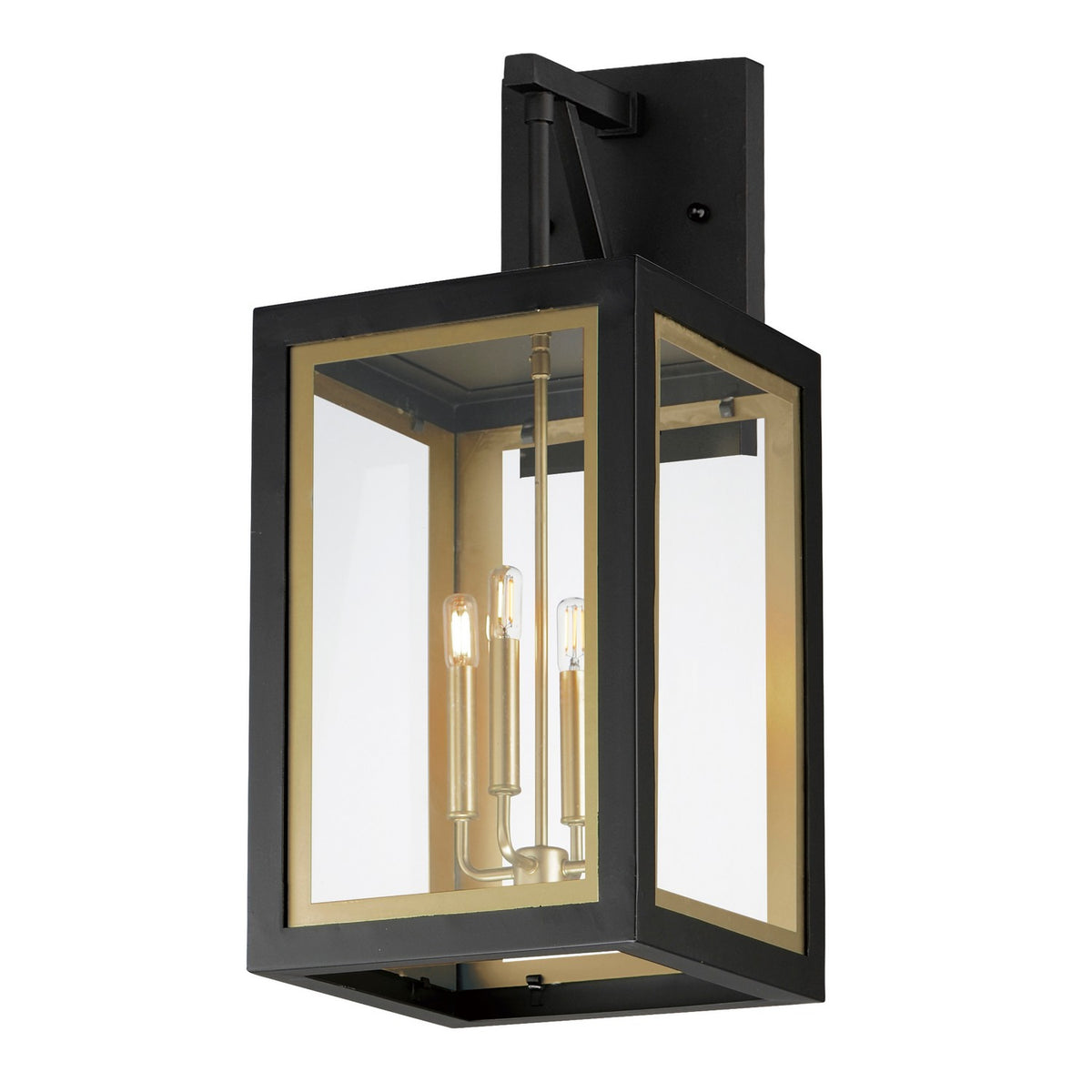 Maxim - Lanterne murale extérieure 4 lumières | Neoclass - 30056CLBKGLD