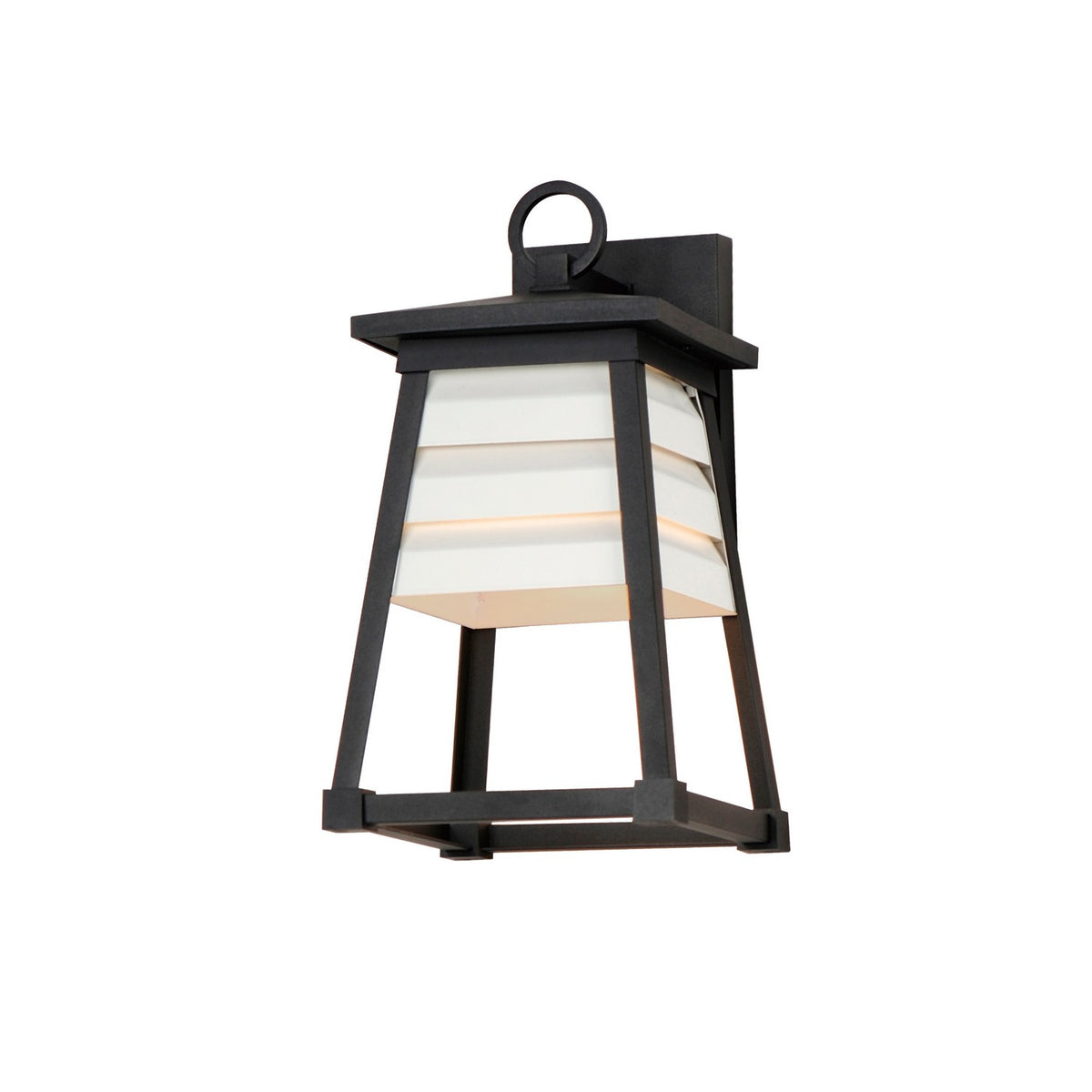 Maxim - Lanterne murale extérieure 1 lumière | Shutters - 40632WTBK