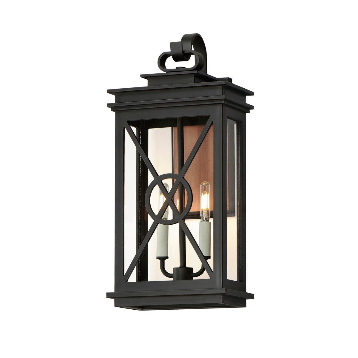 Maxim - Lanterne murale extérieure 2 lumières | Yorktown VX - 40806CLACPBK