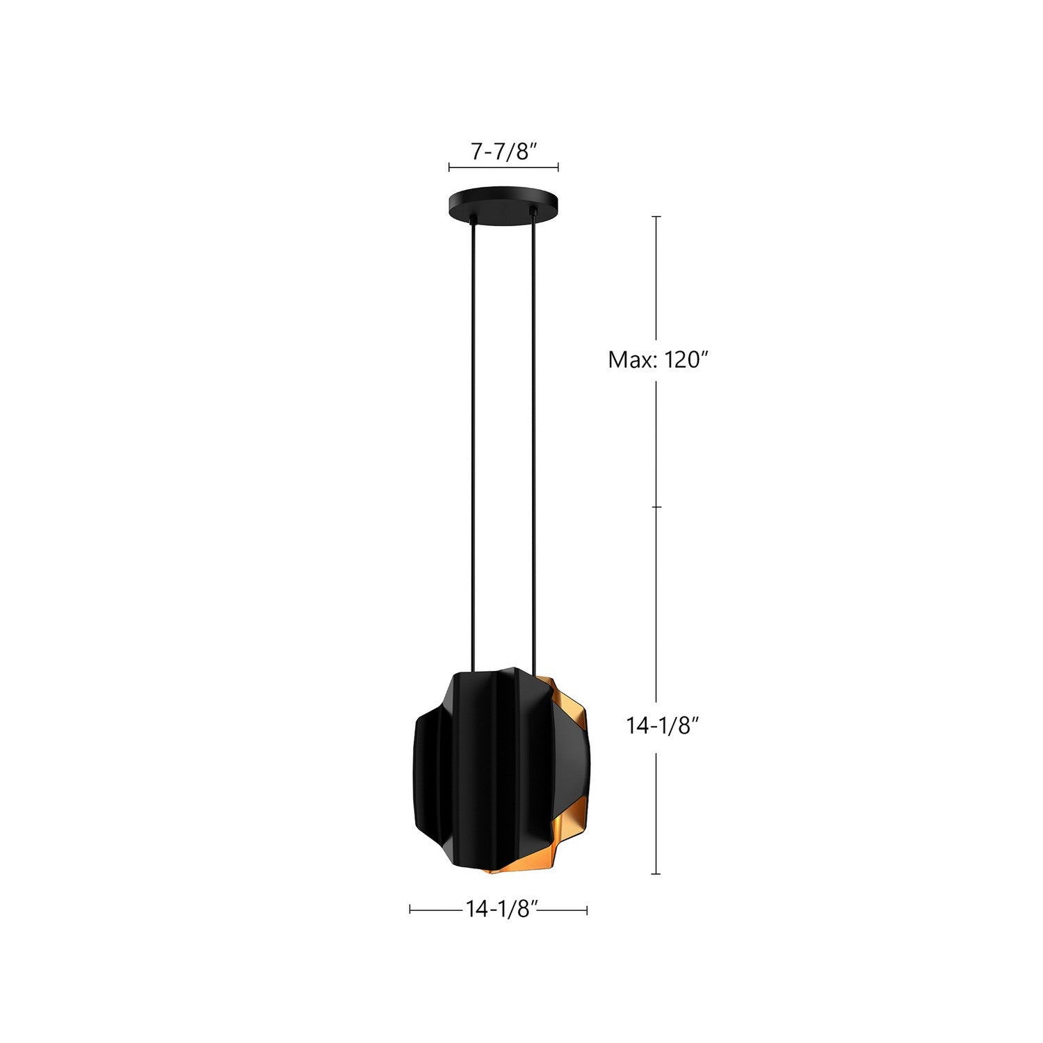 Suspension 2 lumières | Akira