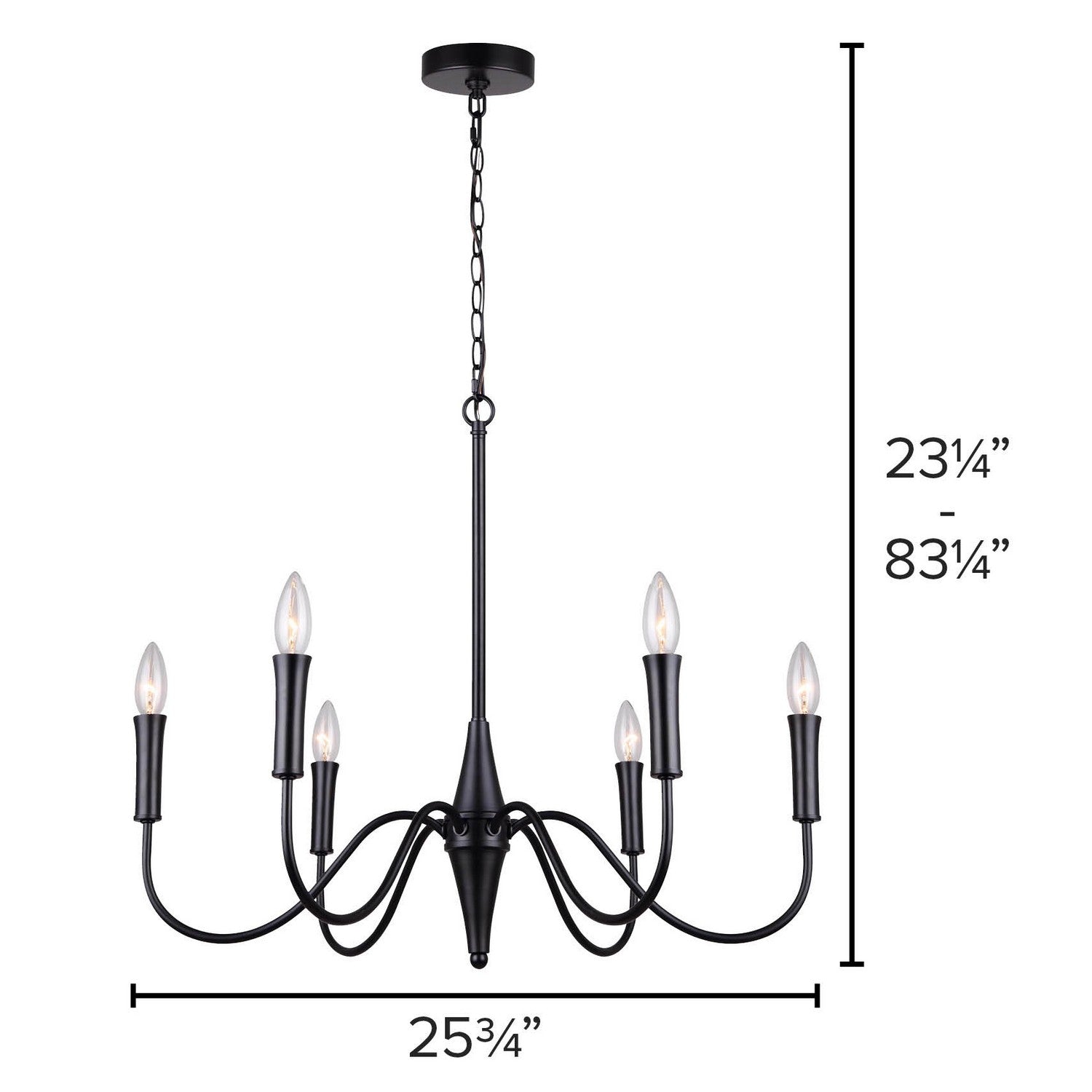 Lustre 6 lumières | Brielle