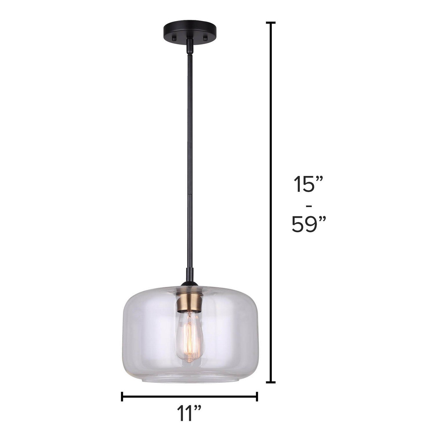Suspension 1 lumière | Fauna