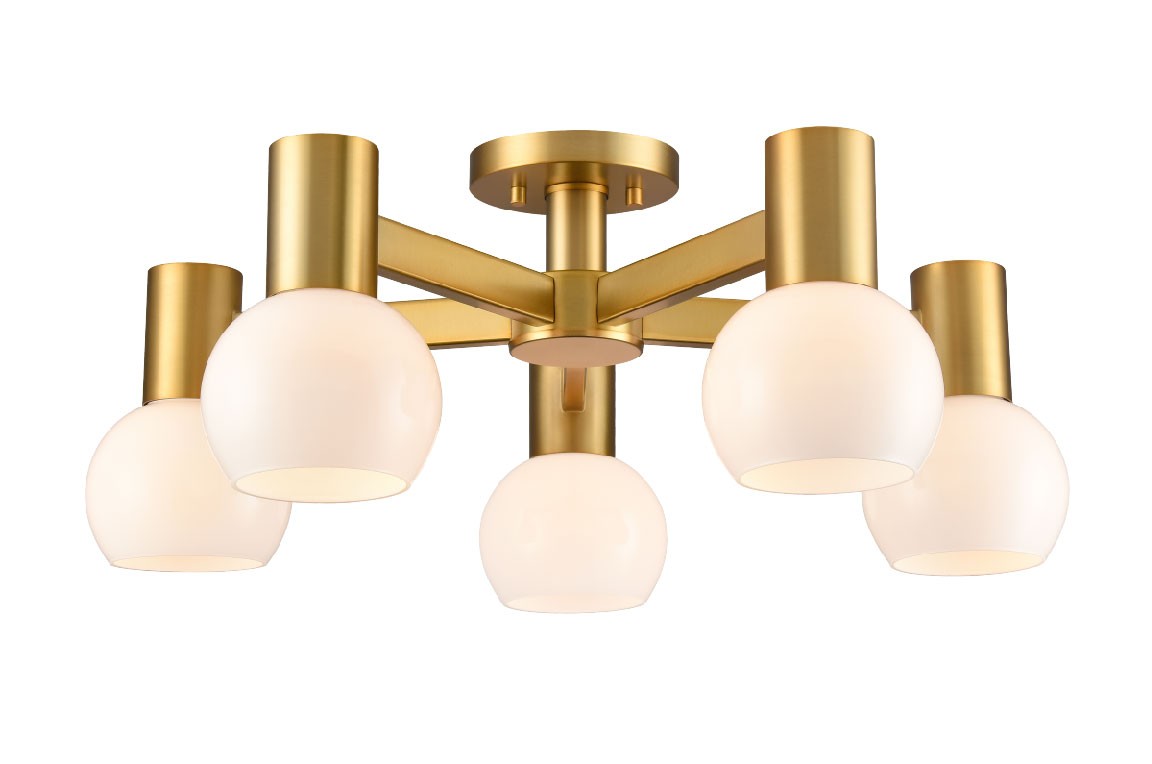 Semi-plafonnier 5 lumières | Lillooet