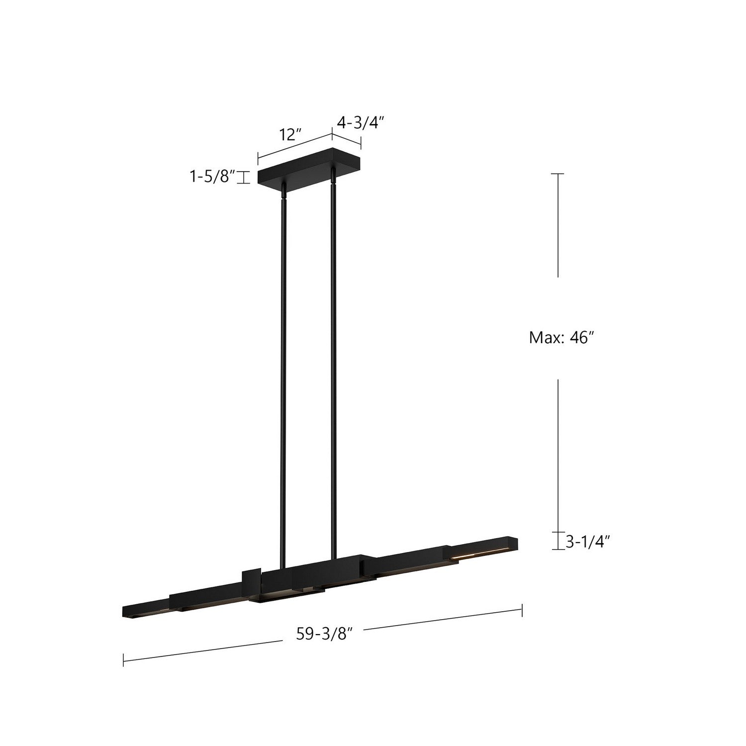 Suspension linéaire DEL | Enzo