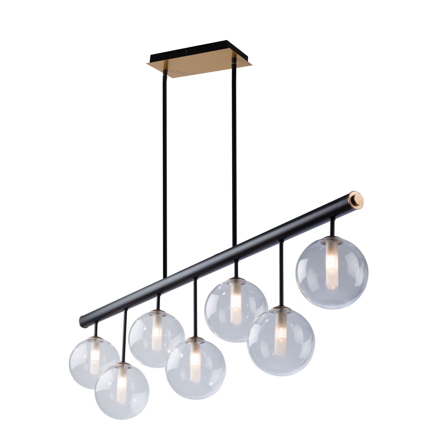 Suspension d'îlot 7 lumières | Aurelia