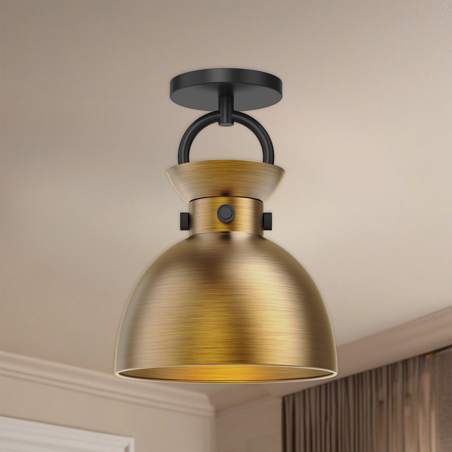 Semi-plafonnier 1 lumière | Waldo