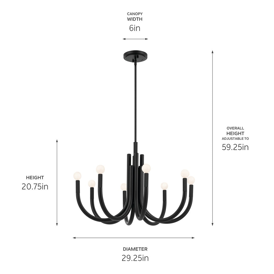 Lustre 8 lumières | Odensa